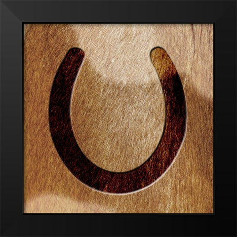Horse Shoeing Around Black Modern Wood Framed Art Print by Prime, Marcus