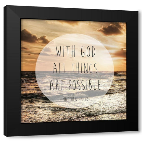 Godly Possibilities Black Modern Wood Framed Art Print with Double Matting by Prime, Marcus