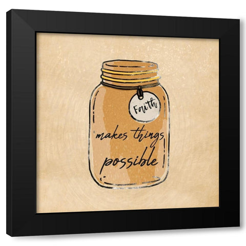 Faith Jar 1 Black Modern Wood Framed Art Print with Double Matting by Prime, Marcus