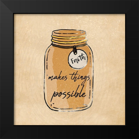 Faith Jar 1 Black Modern Wood Framed Art Print by Prime, Marcus