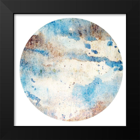 Corroded Views 1 Circle Black Modern Wood Framed Art Print by Prime, Marcus