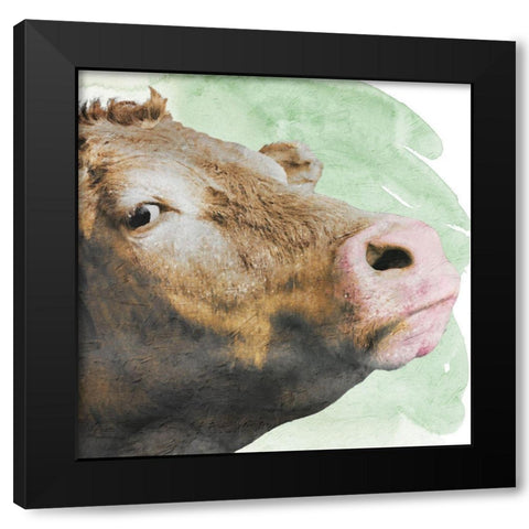 Agnes In Love Black Modern Wood Framed Art Print by Prime, Marcus