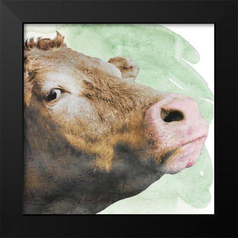 Agnes In Love Black Modern Wood Framed Art Print by Prime, Marcus