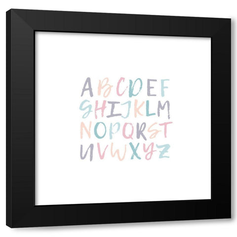ABCD 2 Black Modern Wood Framed Art Print by Prime, Marcus
