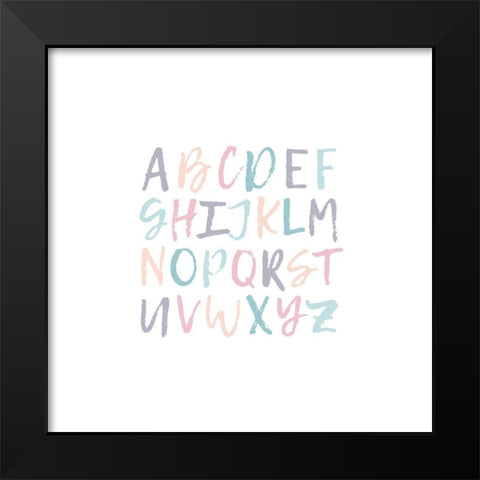 ABCD 2 Black Modern Wood Framed Art Print by Prime, Marcus