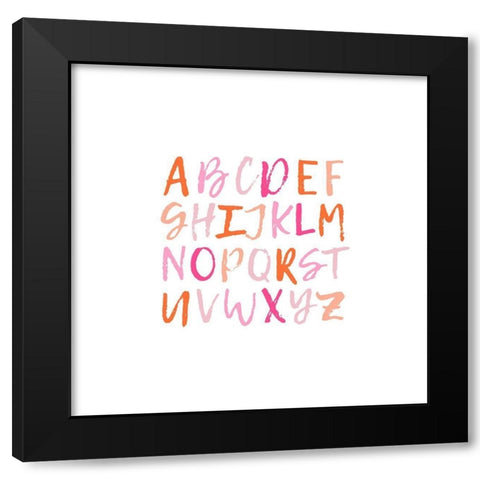 ABCD 3 Black Modern Wood Framed Art Print by Prime, Marcus