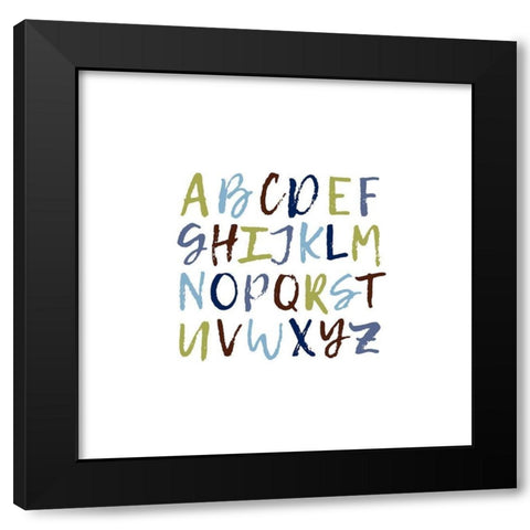 ABCD 4 Black Modern Wood Framed Art Print by Prime, Marcus