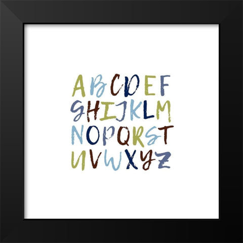 ABCD 4 Black Modern Wood Framed Art Print by Prime, Marcus
