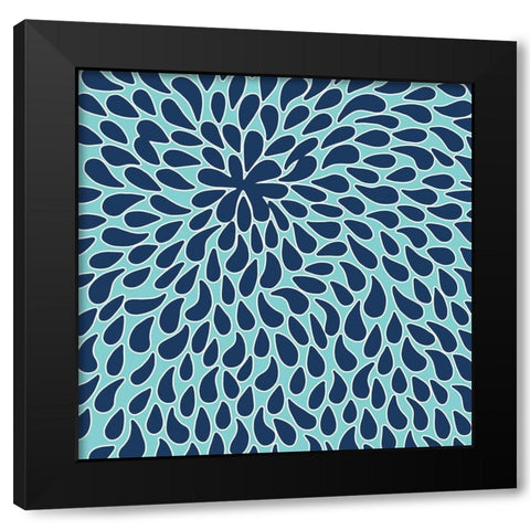 Retro Splash 1 Black Modern Wood Framed Art Print by Prime, Marcus