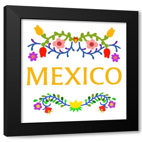 Mexico Black Modern Wood Framed Art Print with Double Matting by Prime, Marcus