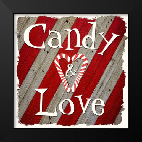 Candy Love Black Modern Wood Framed Art Print by Prime, Marcus