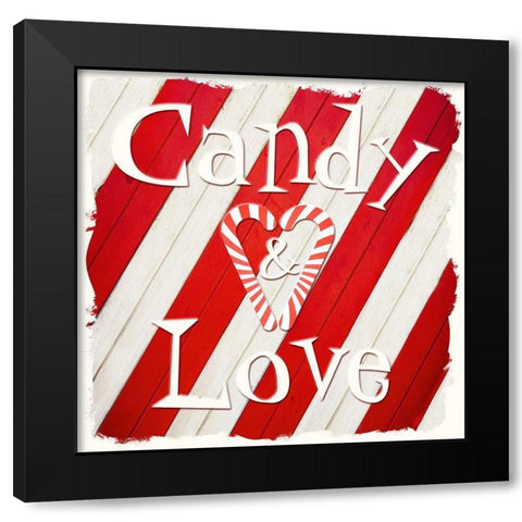 Candy Love 2 Black Modern Wood Framed Art Print with Double Matting by Prime, Marcus