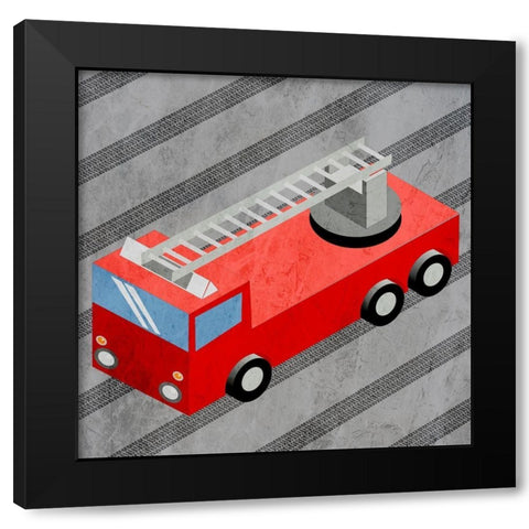 Moving Traffic 2 Black Modern Wood Framed Art Print with Double Matting by Prime, Marcus