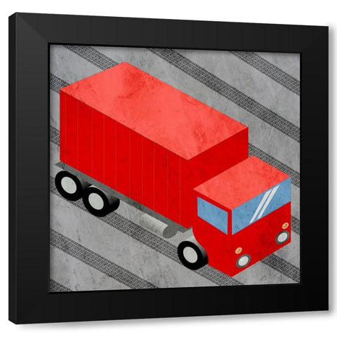Moving Traffic 3 Black Modern Wood Framed Art Print with Double Matting by Prime, Marcus