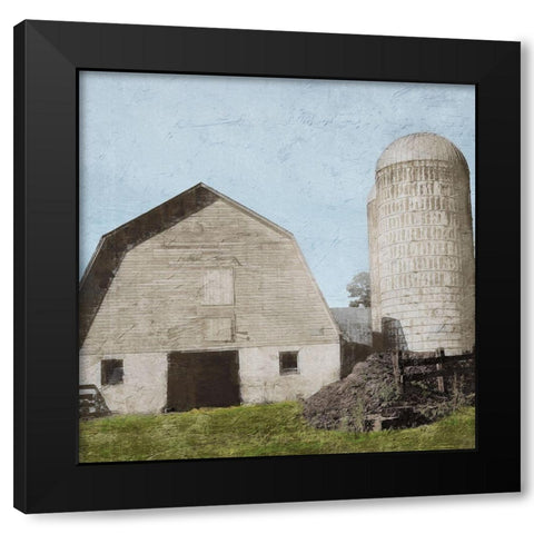 Summer Silos Black Modern Wood Framed Art Print by Prime, Marcus