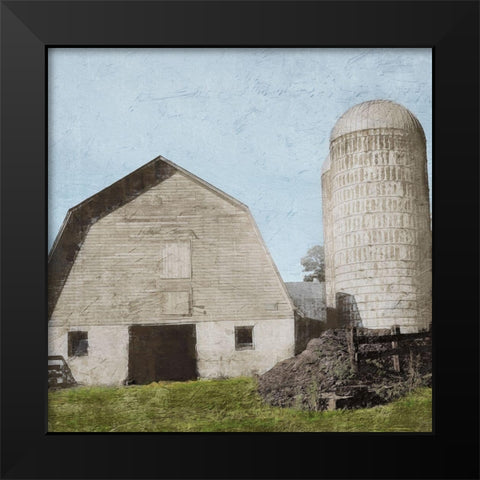 Summer Silos Black Modern Wood Framed Art Print by Prime, Marcus