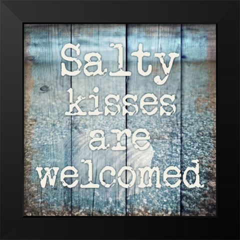 Salty Kisses 1 Black Modern Wood Framed Art Print by Prime, Marcus
