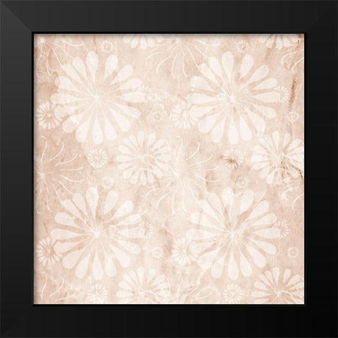Floral Marble 1 Black Modern Wood Framed Art Print by Prime, Marcus