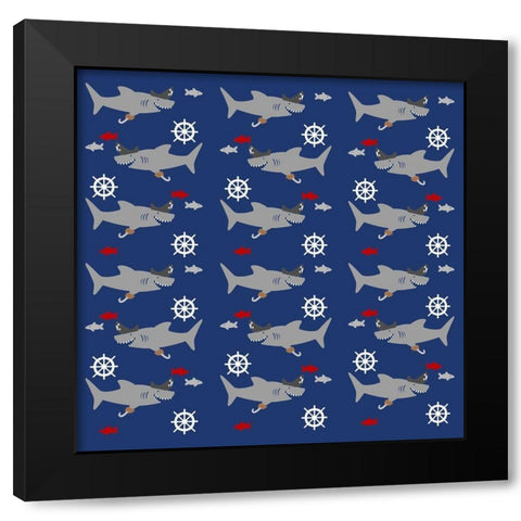 Shiver Me Timbers 1 Black Modern Wood Framed Art Print with Double Matting by Prime, Marcus