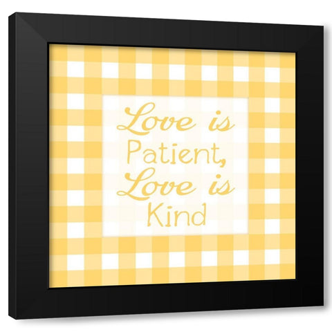 Gingham Quotes 4 Black Modern Wood Framed Art Print by Prime, Marcus