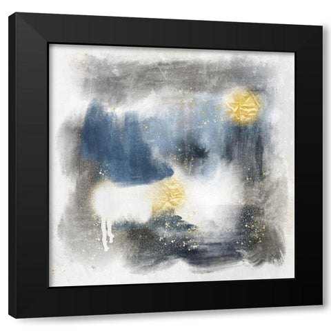 Spotty Abstract 1 Black Modern Wood Framed Art Print by Prime, Marcus