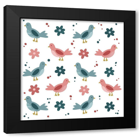 Tweet Tweet 1 Black Modern Wood Framed Art Print with Double Matting by Prime, Marcus