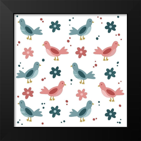 Tweet Tweet 1 Black Modern Wood Framed Art Print by Prime, Marcus
