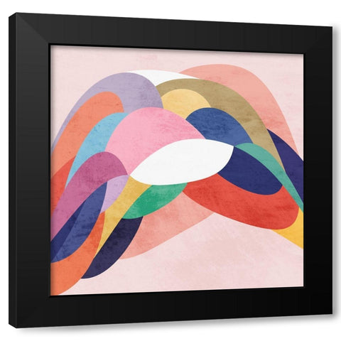 Geometric Oblivion 1 Black Modern Wood Framed Art Print by Prime, Marcus