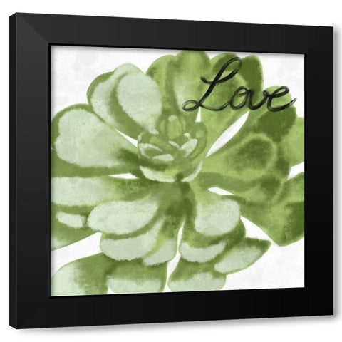 Loving Succulent 1 Black Modern Wood Framed Art Print by Prime, Marcus