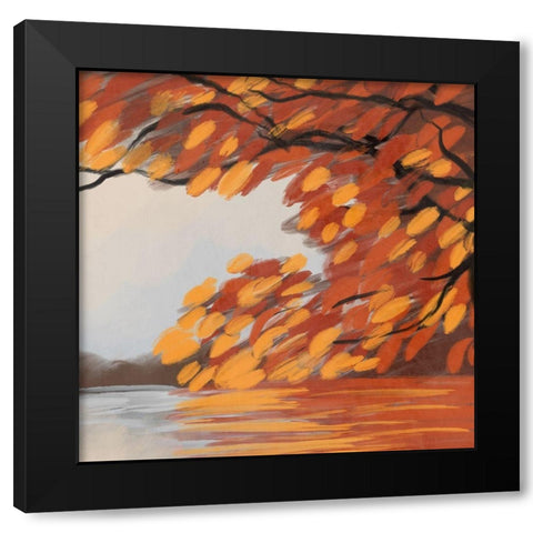 Autumn Chill Black Modern Wood Framed Art Print by Prime, Marcus