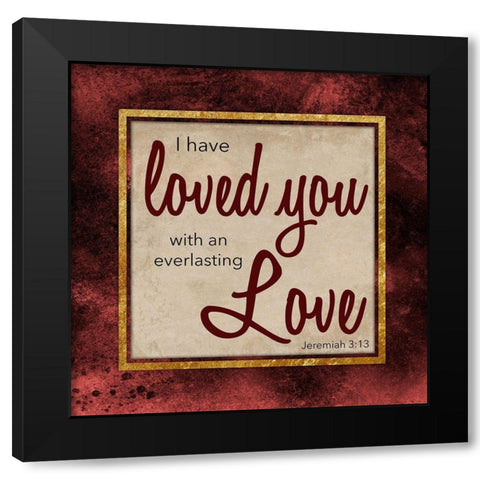 Everlasting Love 1 Black Modern Wood Framed Art Print by Prime, Marcus