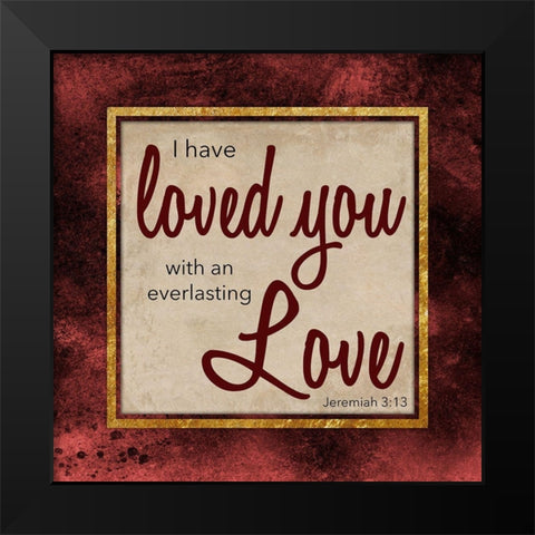 Everlasting Love 1 Black Modern Wood Framed Art Print by Prime, Marcus