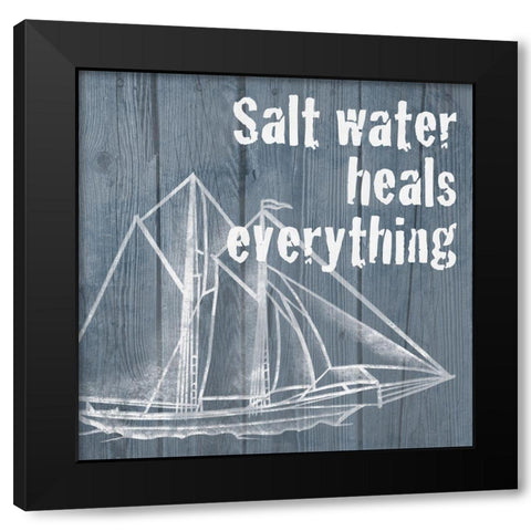 Salty Healing 1 Black Modern Wood Framed Art Print by Prime, Marcus