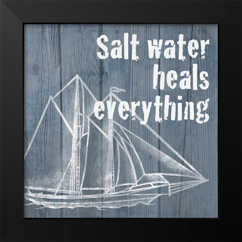 Salty Healing 1 Black Modern Wood Framed Art Print by Prime, Marcus