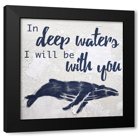 Deep Waters 1 Black Modern Wood Framed Art Print by Prime, Marcus