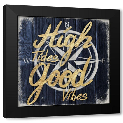 Good Vibes 1 Black Modern Wood Framed Art Print by Prime, Marcus