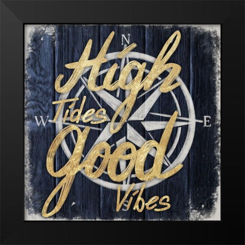 Good Vibes 1 Black Modern Wood Framed Art Print by Prime, Marcus