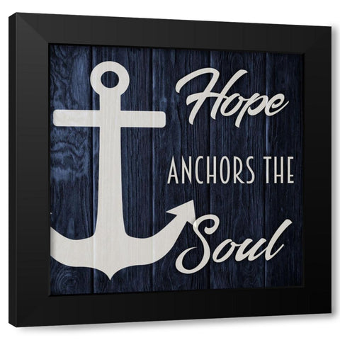 Soul Anchor 1 Black Modern Wood Framed Art Print by Prime, Marcus