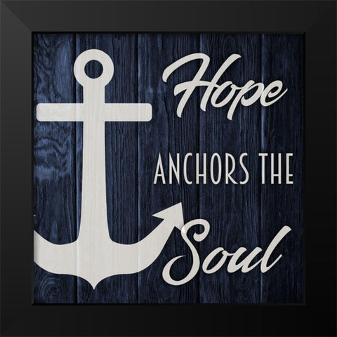 Soul Anchor 1 Black Modern Wood Framed Art Print by Prime, Marcus