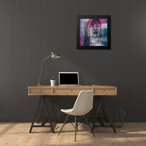 Mademoiselle 2 Black Modern Wood Framed Art Print by Prime, Marcus