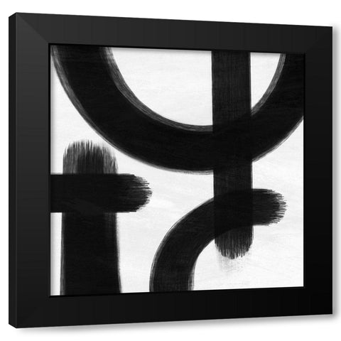 Abstract Statements 2 Black Modern Wood Framed Art Print by Prime, Marcus