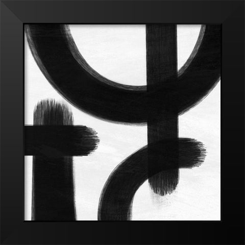 Abstract Statements 2 Black Modern Wood Framed Art Print by Prime, Marcus