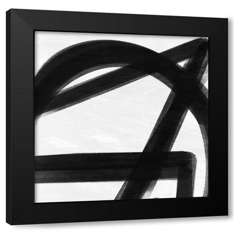 Abstract Statements 4 Black Modern Wood Framed Art Print by Prime, Marcus