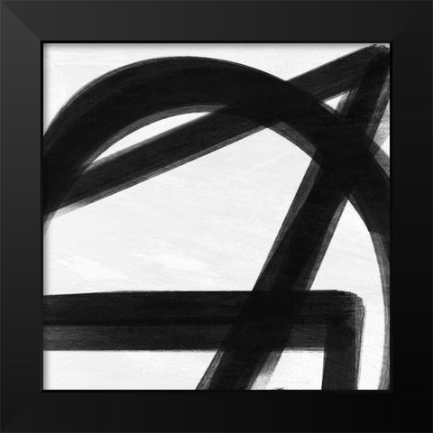 Abstract Statements 4 Black Modern Wood Framed Art Print by Prime, Marcus