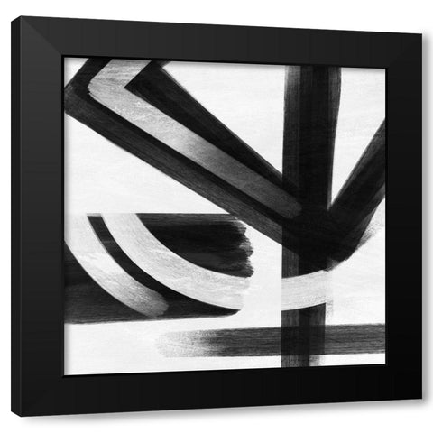 Abstract Statements 5 Black Modern Wood Framed Art Print by Prime, Marcus
