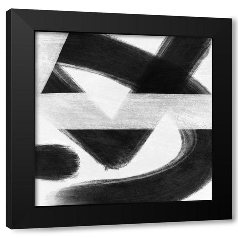 Abstract Statements 7 Black Modern Wood Framed Art Print by Prime, Marcus