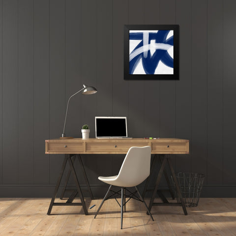 Indigo Statements 2 Black Modern Wood Framed Art Print by Prime, Marcus