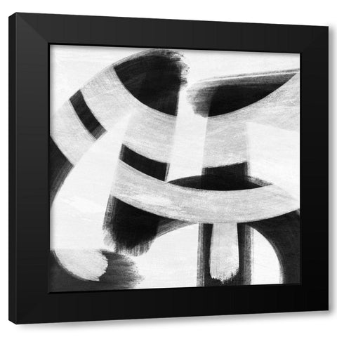 Abstract Statements 9 Black Modern Wood Framed Art Print with Double Matting by Prime, Marcus