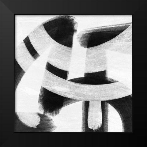 Abstract Statements 9 Black Modern Wood Framed Art Print by Prime, Marcus
