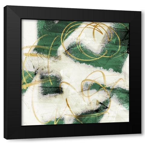 Emerald Mustard Prophecy 1 Black Modern Wood Framed Art Print with Double Matting by Prime, Marcus